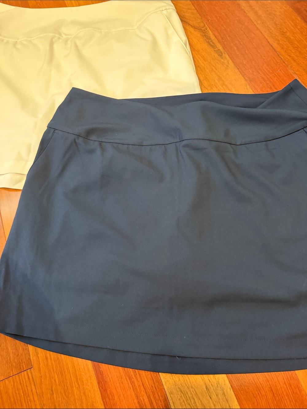 adidas White and Navy Performance Mini Skirt Duo - Picture 2 of 5